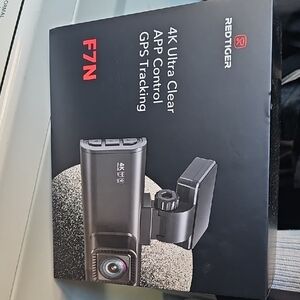 4K Dash Cam with GPS and App Control - Black